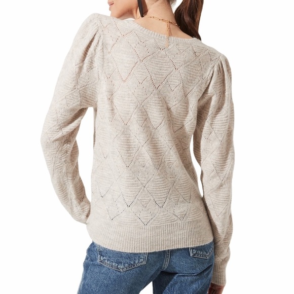 ASTR The Label Pointelle Sweater L - Picture 2 of 7